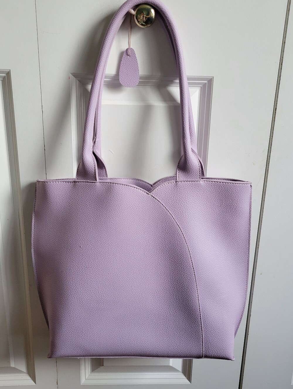 Mellow World Vegan Leather Tote Bag Lavender